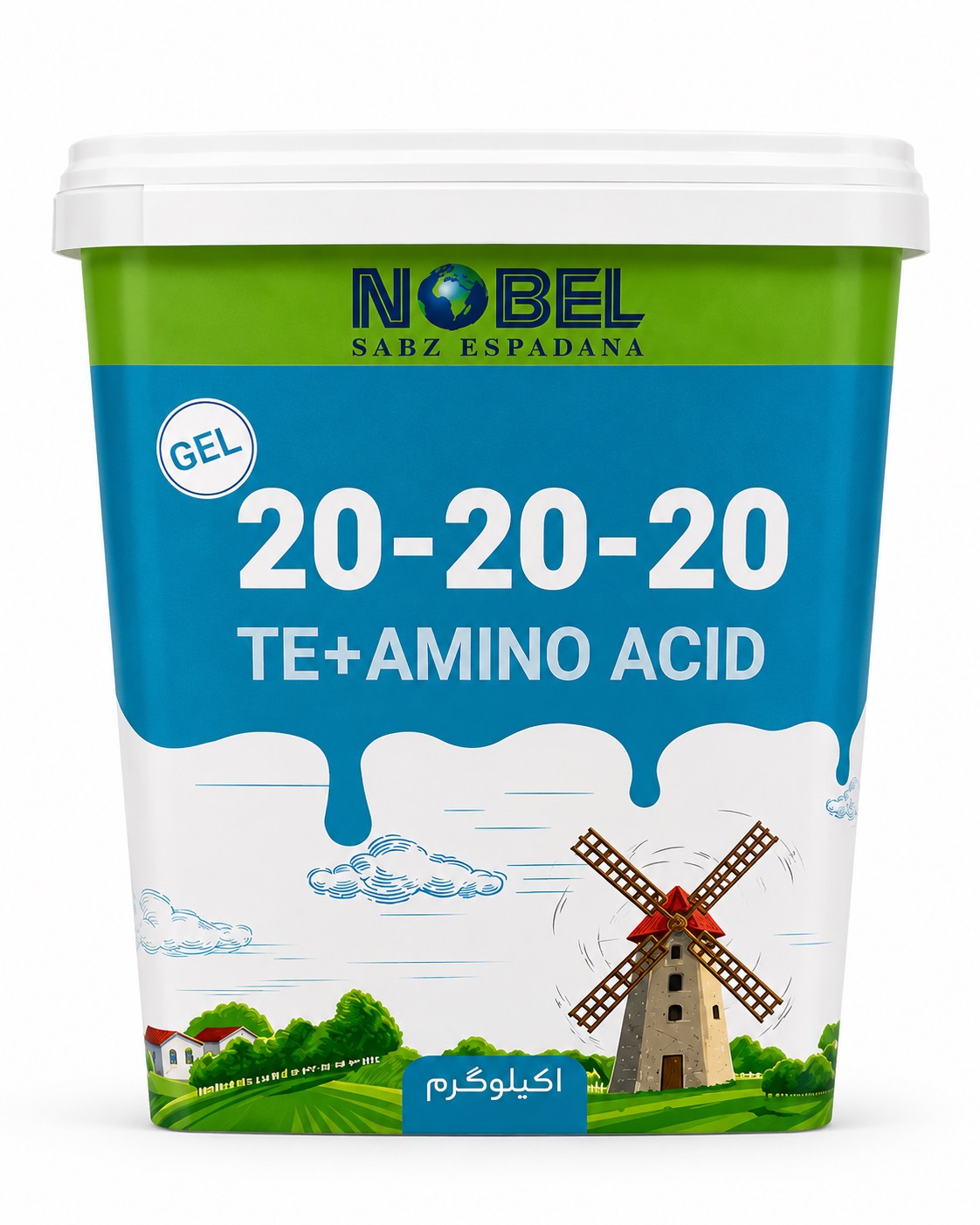 کود NPK 20-20-20 ژله ای نوبل ( یک کیلوگرمی)